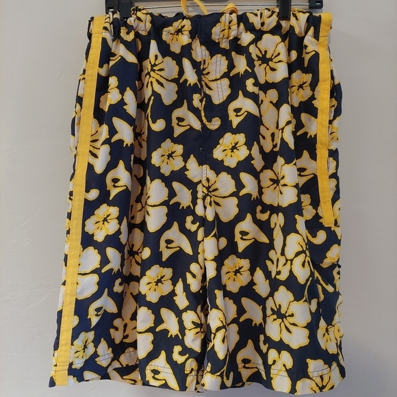 Plugg Co Yellow Blue Shorts 40 Original Cargo Equip Water Pull-On  Drawstring - Picture 2 of 8
